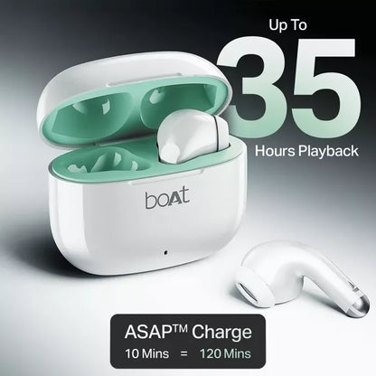 boAt Airdopes 101v2 ,Stream Ad Free Music via App Support, Bluetooth & TWS Ear Buds Wireless Earphones with mic (Multicolor)