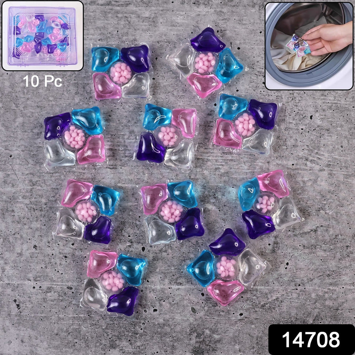 Premium Multi-action Laundry Detergent Pods  10 Piece (Set) HP DD