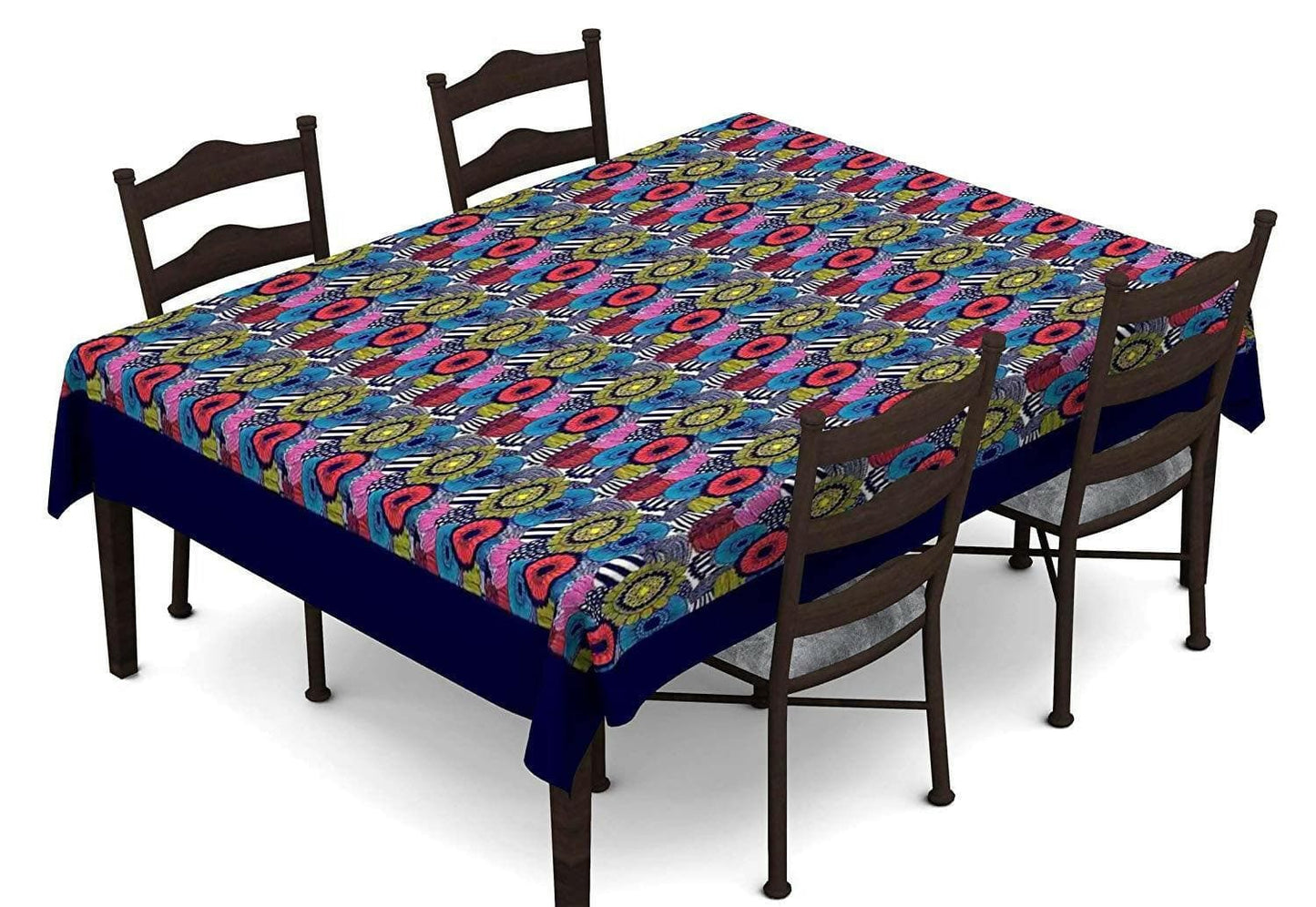 Lushomes Dining Table Cover 6 Seater, Digital Printed Themed Table Cover for 6 Seater (60 x90 inches, Single pc) - HalfPe