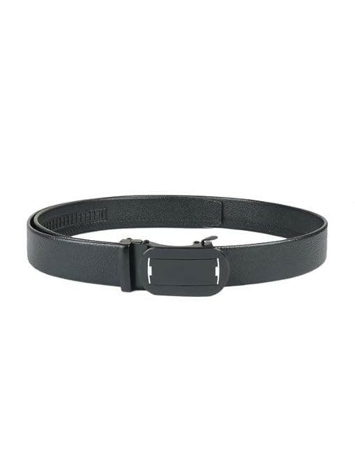 ZEVORA Formal Leather Auto Lock Buckle Belt - HalfPe