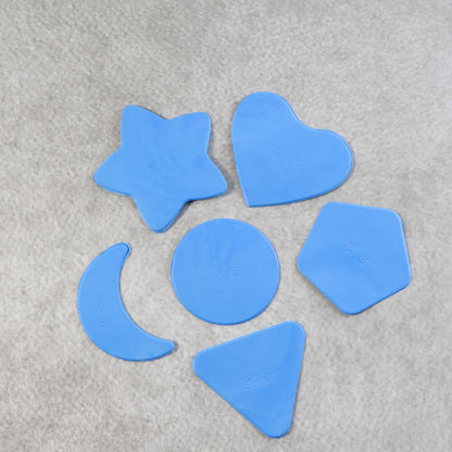 Haircut Design Stencil Set – 6-in-1 Safe Hair Trimmer Molds for Creative Styling, Clean Hairline Shapes & Quick Fade