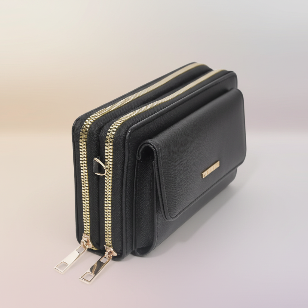 Stylish Sling Bag for Girls & Women - Black SUPER