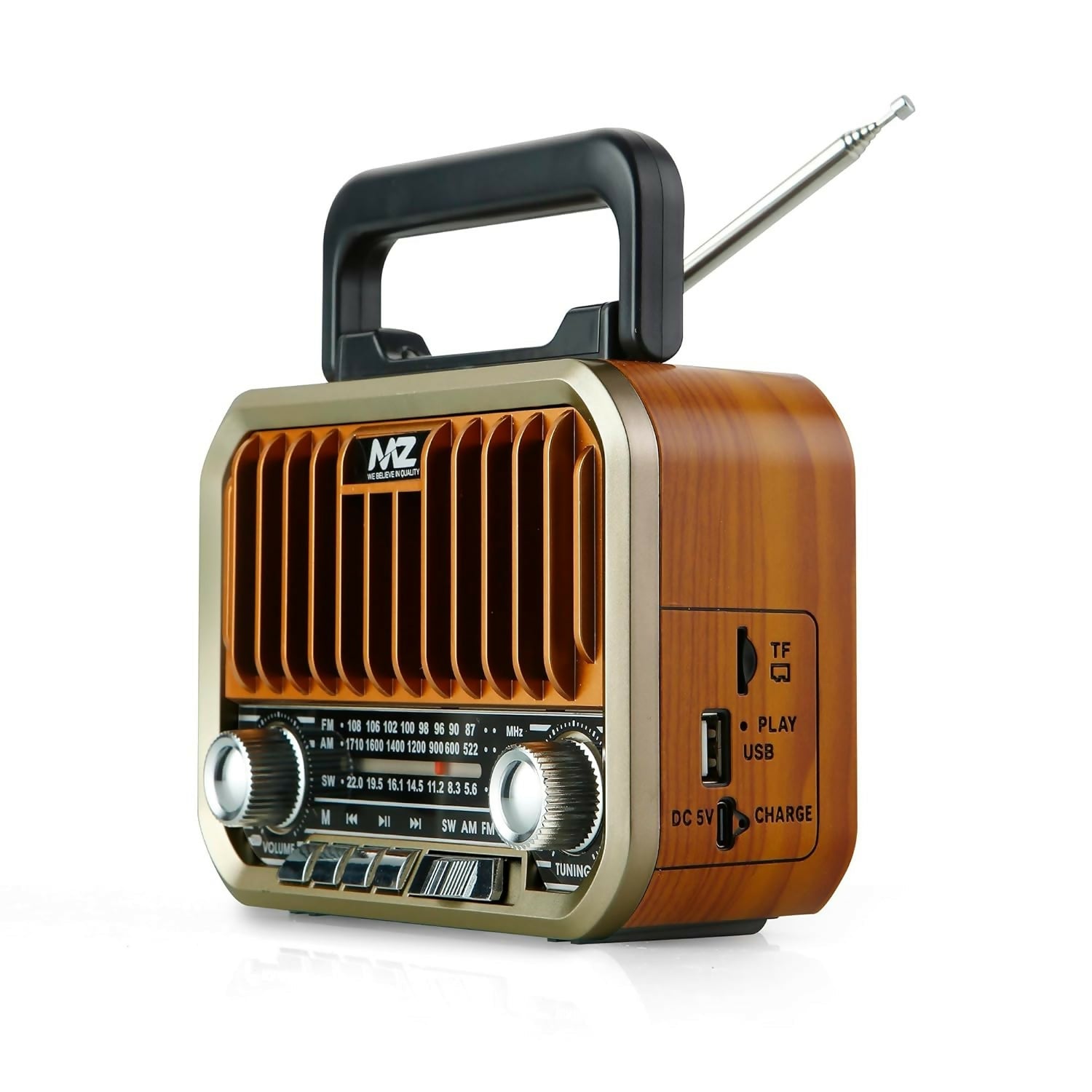 MZ S666 (Retro Radio Speaker) High Power with Multi-Functional Features Dreams Gadgets