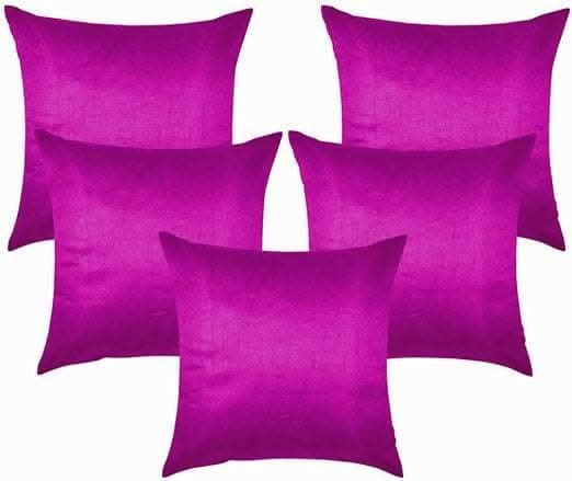 Lushomes Pink cushion cover 16x16, cushion covers 16 inch x 16 inch, sofa pillow cover (Set of 10, 16x16 Inches) - HalfPe