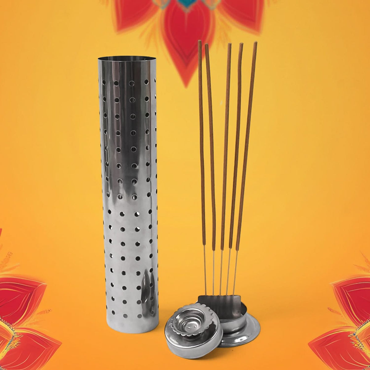 Stainless Steel Agarbatti Stand For Puja (1 Pc) HP DD