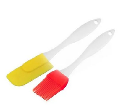 Pastry Silicon Spatula and Oil Brush Set for Cake Mixer