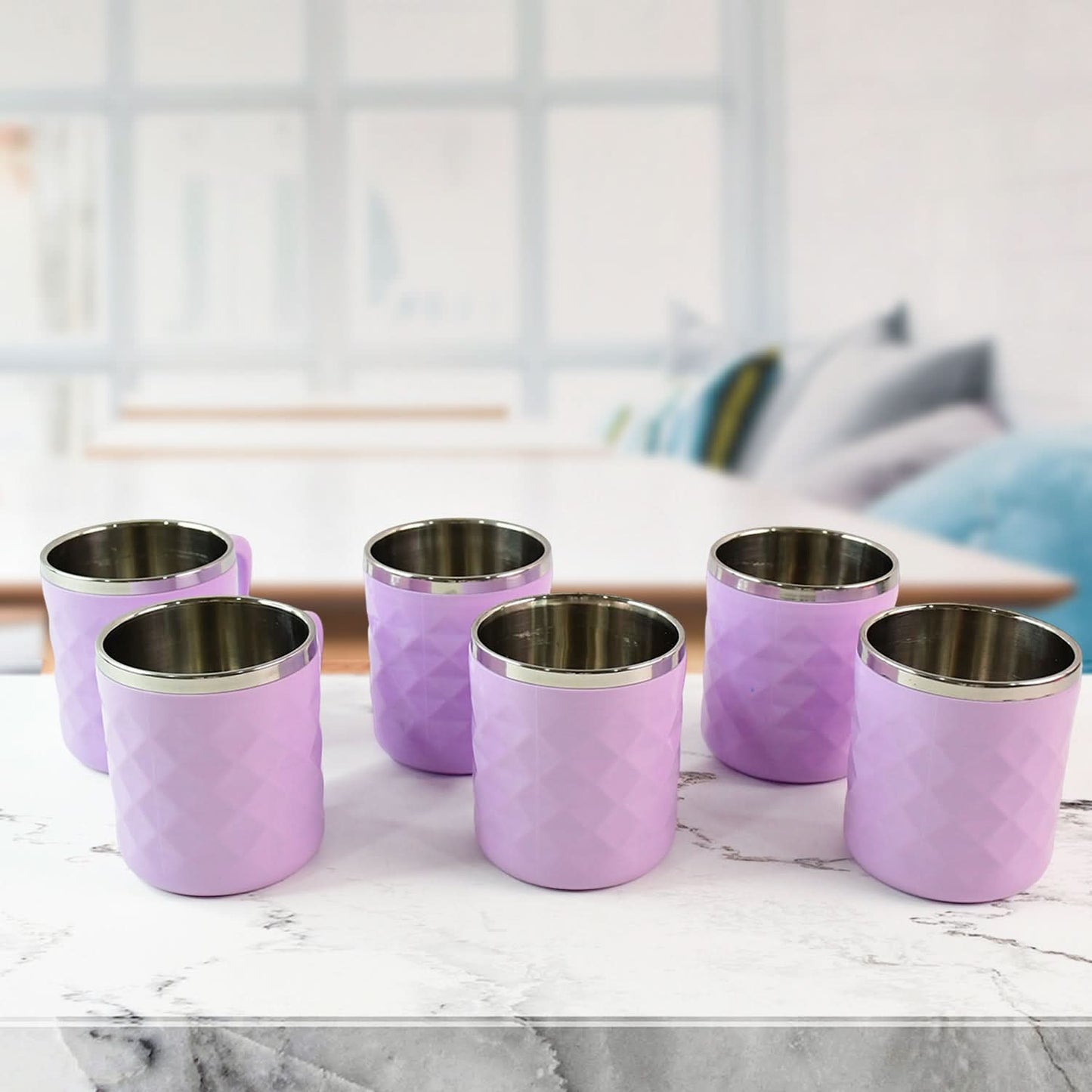 Apex Silika Tea Cups – 200 ml, Set of 6