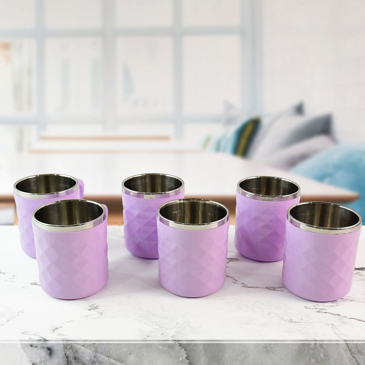 Apex Silika Tea Cups – 200 ml, Set of 6 HP DD