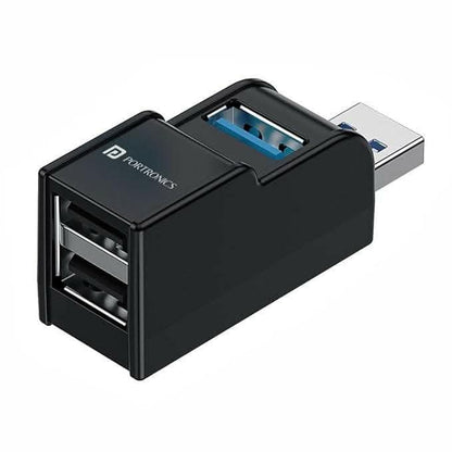 Portronics Mport 3A Multiport USB Hub(Compatible: All Devices, Black)