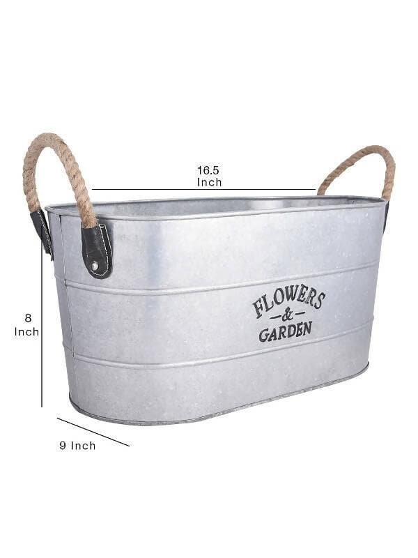 Oval Flower & Garden Tub - HalfPe