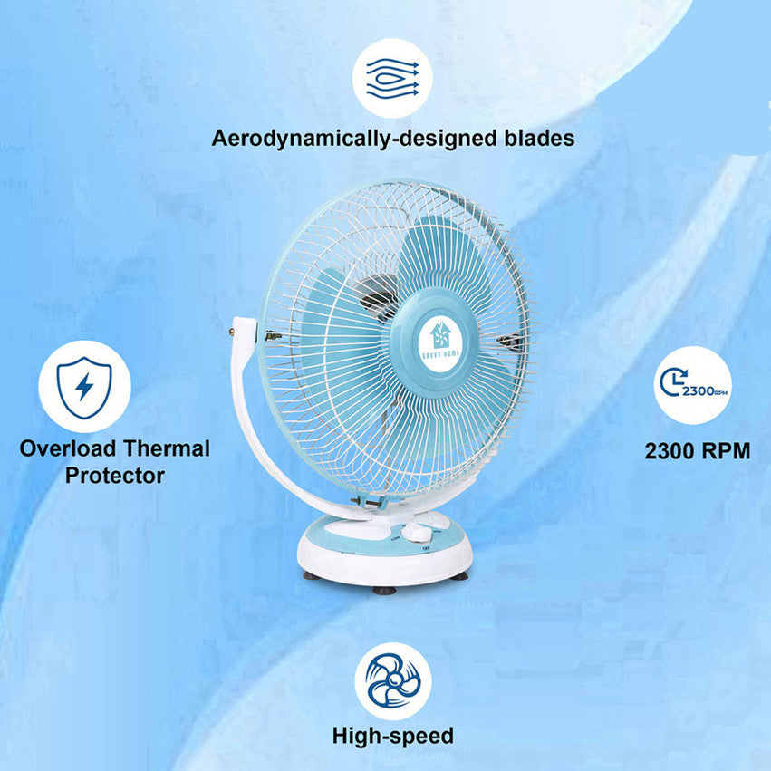 Savvy Home SAPF4 Flower 300 mm Table Fan with Silent Operation – White