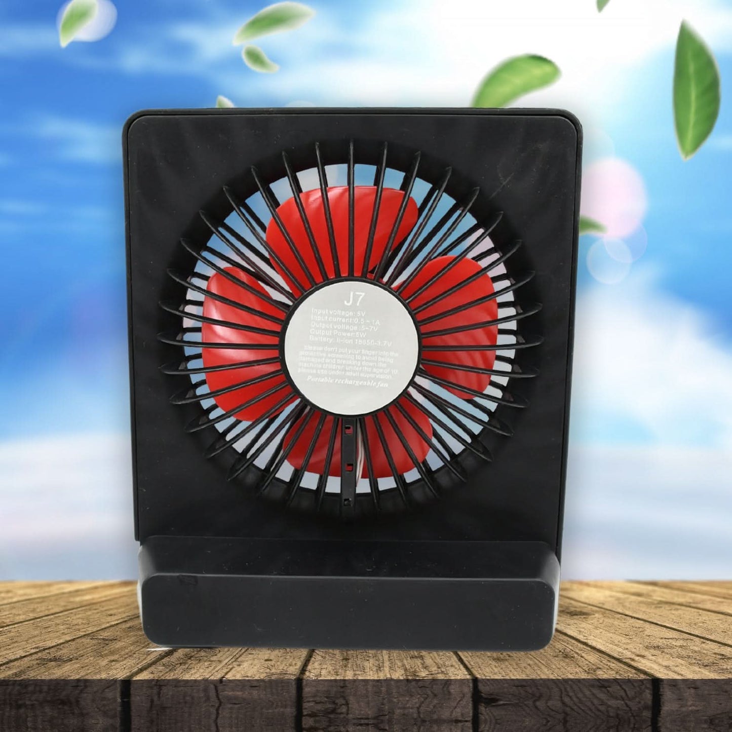 Portable Desk Fan – 1-Speed Personal Table Fan for Office & Home