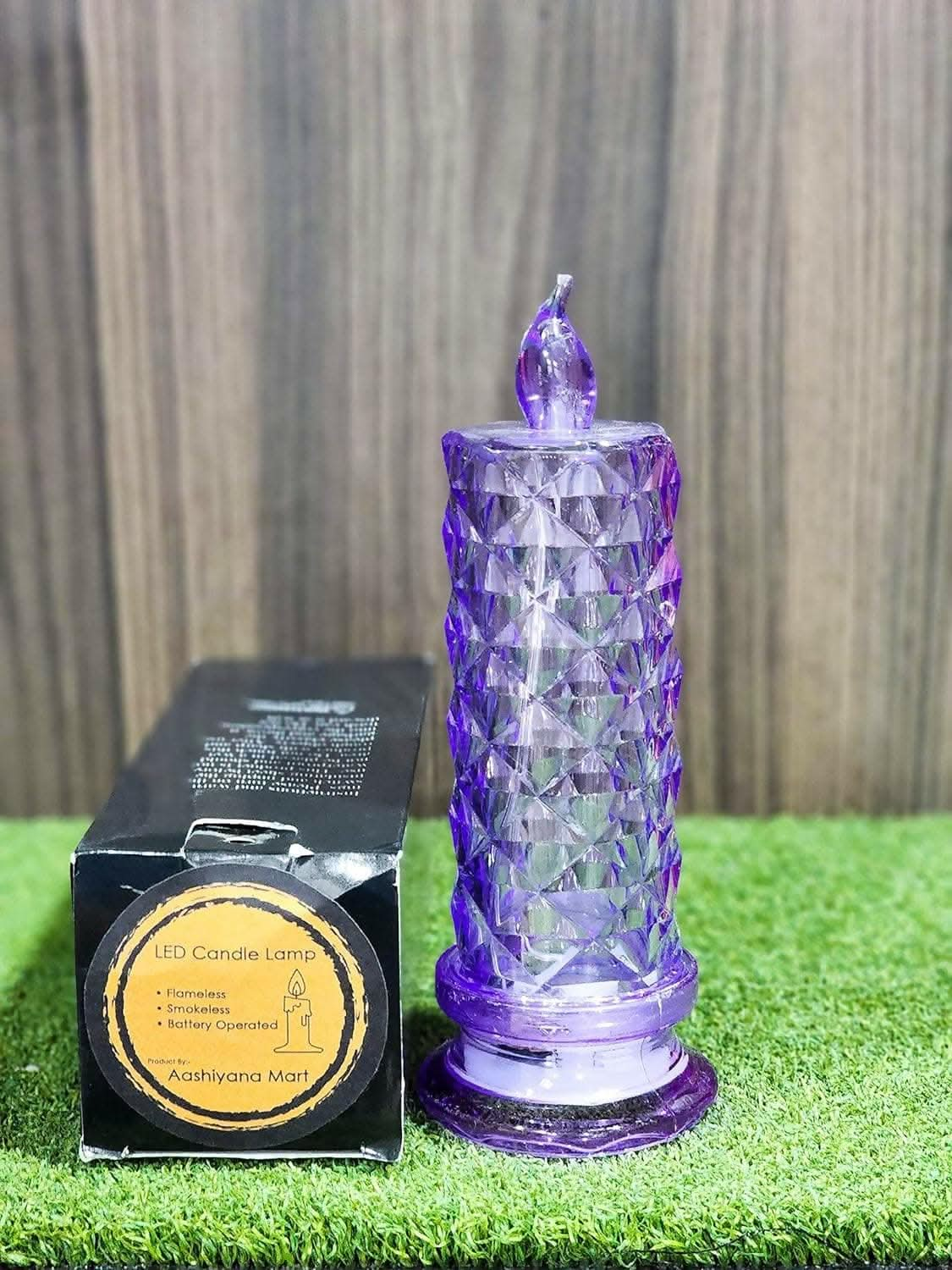 LED Candle for Home Decor, Celebration, Lighting, Diwali & Festival Decoration (Purple) - HalfPe