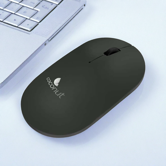 Coconut Fame Wireless Mouse, Value Series(112mmx60mm)(Black)