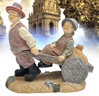 Charming Polyresin Old Couple showpiece for Home decor / Gift (TPT)