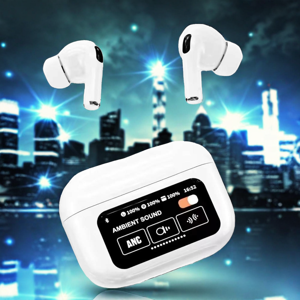 ANC Wireless Earphones A9 Pro - Bluetooth 5.4, LED Touch, Noise Cancellation & Wireless Charging Dreams Gadgets