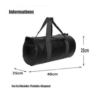 Gym Duffel Bag for Fitnes Sports and Travel (Black, Kit Bag) - HalfPe