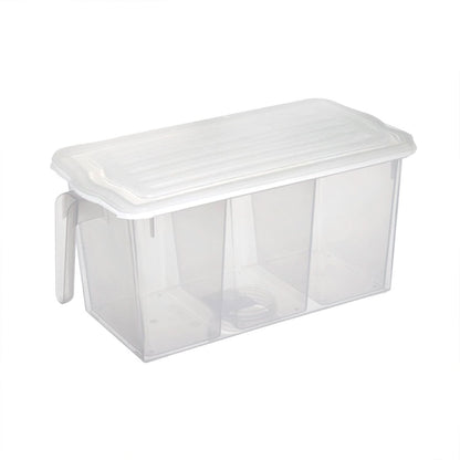 3-in-1 Airtight Refrigerator Organizer Box with Handle