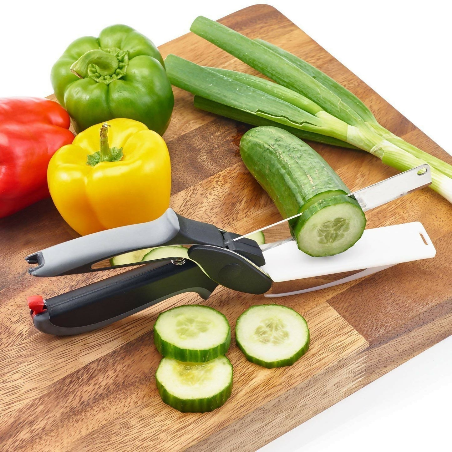 Multispace Lever Cutter 2 in 1 Kitchen Knife with Spring Action - Cleaver Cutter