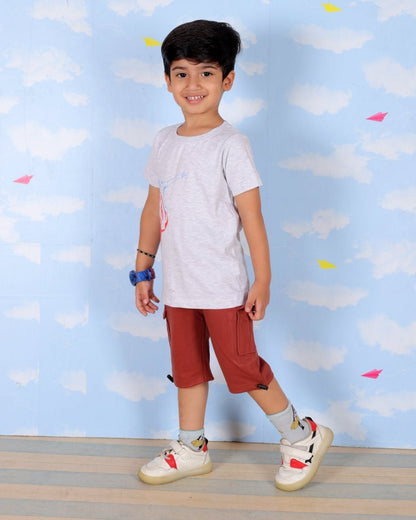 Skater Dude Boys T-Shirt and Cargo Set - KCW-AN-SCGO-1-2