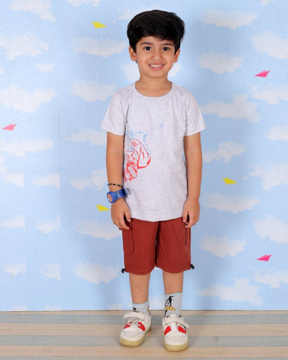 Skater Dude Boys T-Shirt and Cargo Set - KCW-AN-SCGO-1-2