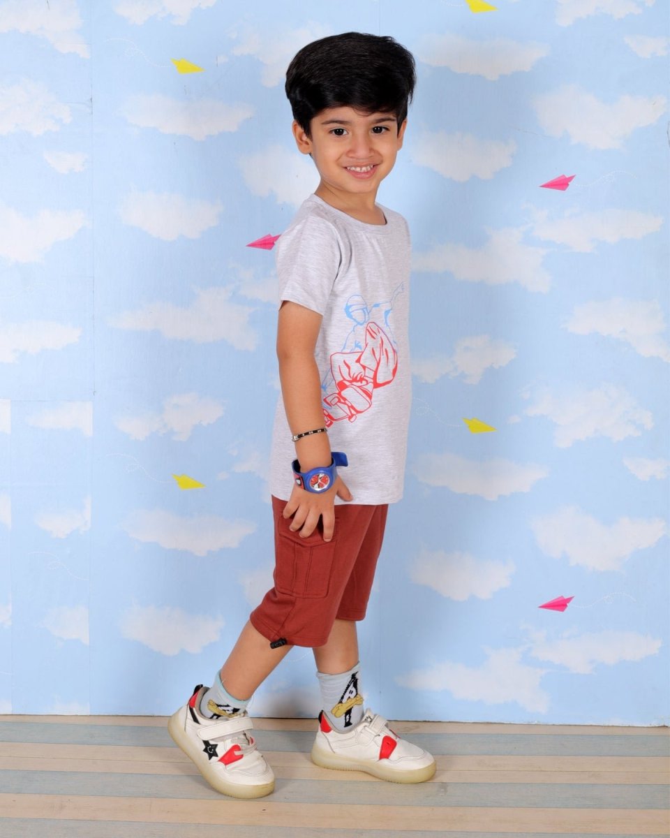 Skater Dude Boys T-Shirt and Cargo Set - KCW-AN-SCGO-1-2