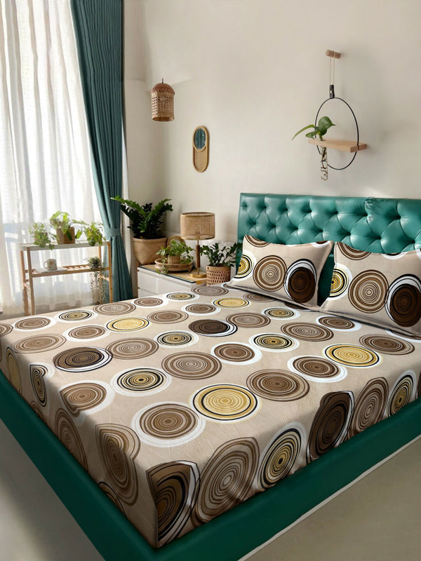 GAURA Soft Micro Polyester Double Bedsheet for Double Bed – Lightweight, Durable & Easy Care Fabric (218 x 240 cm) PANCHAJANYA FASHIONS