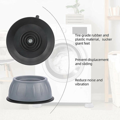 Anti-Vibration Pads for Washing Machine & Dryer Shock-Absorbing Noise-Reducing Stabilizer Feet