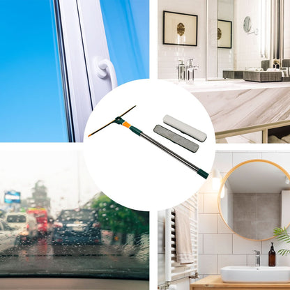 3 in 1 Glass Wiper for Cleaning Floors, Windows, and Dust in Home and Office