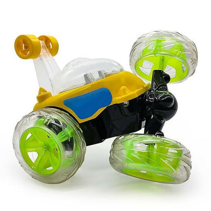 360-Degree Rolling Stunt Remote Control Car for Kids – Lights, Music, and Versatile Movements(TPT)