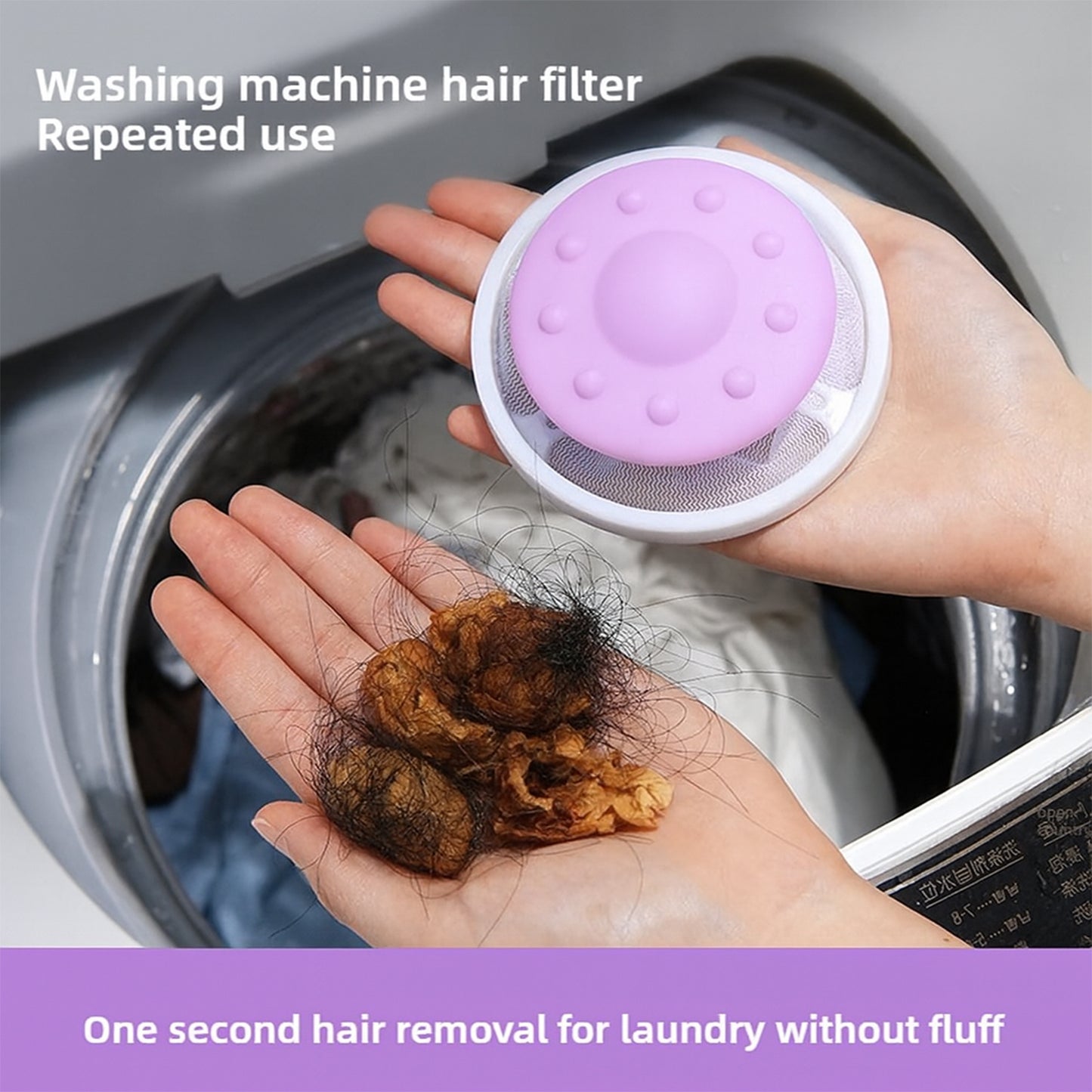 Floating Washing Machine Lint Mesh Filter Bag – Reusable Hair & Lint Catcher Net for Automatic Washers (1 Pc)