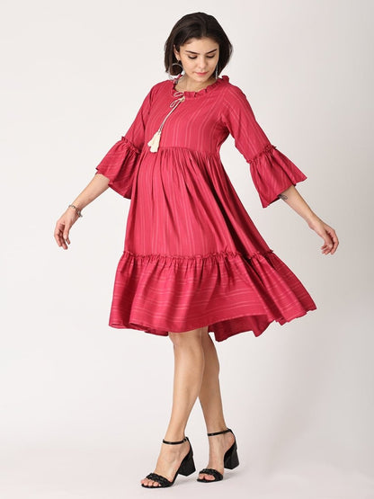 Sugar Berry Maternity Dress with Nursing - MEW-MGTMD-S