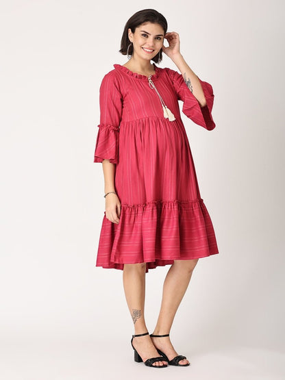 Sugar Berry Maternity Dress with Nursing - MEW-MGTMD-S