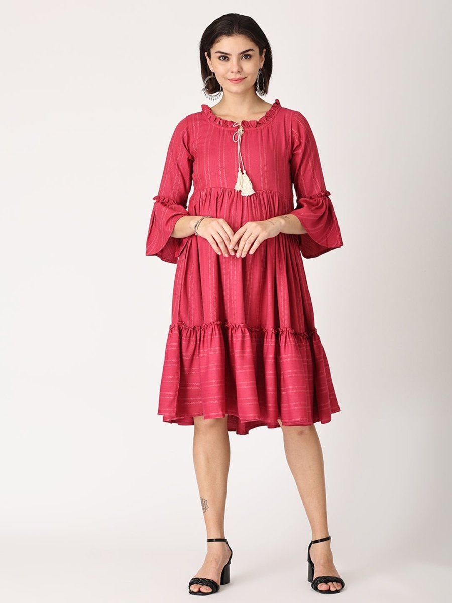 Sugar Berry Maternity Dress with Nursing - MEW-MGTMD-S