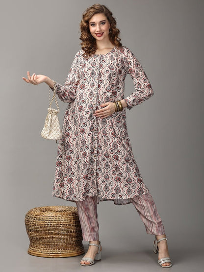 Sweet Caroline Maternity and Nursing Kurta Set - MEW-SK-SWTCR-S