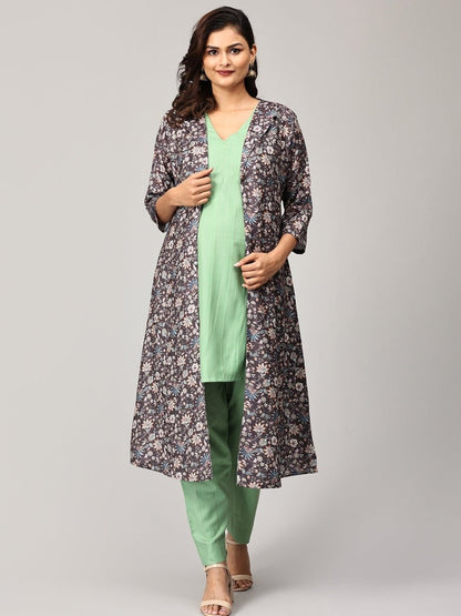 Sweet Sentiments Maternity and Nursing Winter Shacket Dress Set - MEW-SK-SWSNT-S