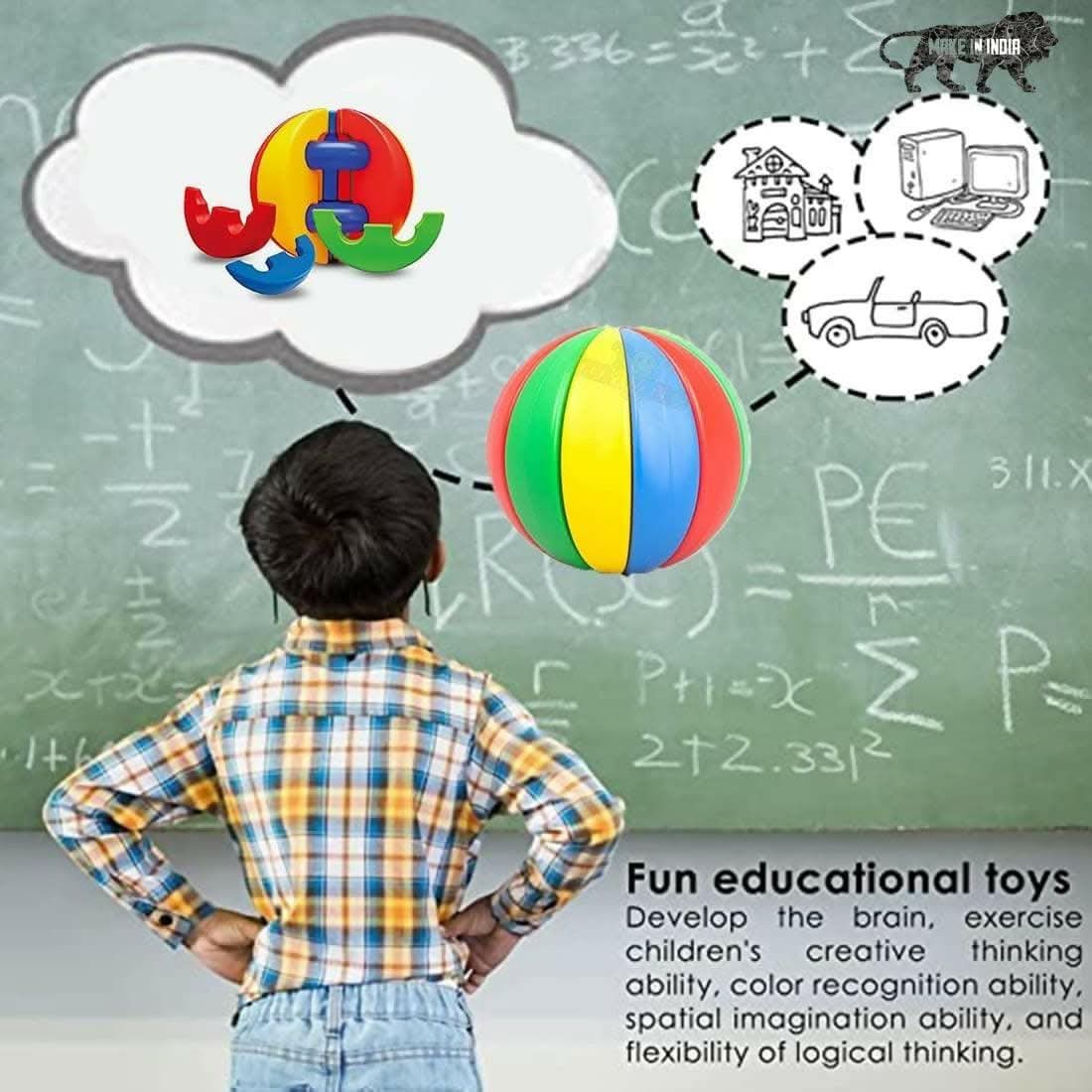 Assemble & Roll Activity Learning Fun Ball - HalfPe