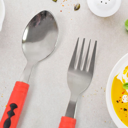 Classic 24-Piece Stainless Steel Cutlery Set with Stand – Elegant Dining Table Set