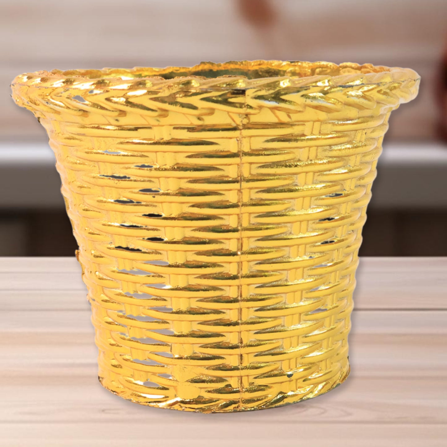 Plastic Flower Valencia (Pot) Home And Outdoor (4 Pc)