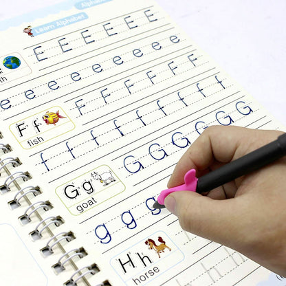 4 Pc Magic Copybook Widely Used By Kids Childrens And Even Adults Also To Write Down Important Things Over It While Emergencies Etc.