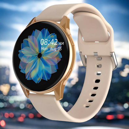 1.5" Display Bluetooth Calling Smart Watch Stylish Metal Design with 120+ Sports Modes & Heart Rate Monitoring (Unisex, Gold)