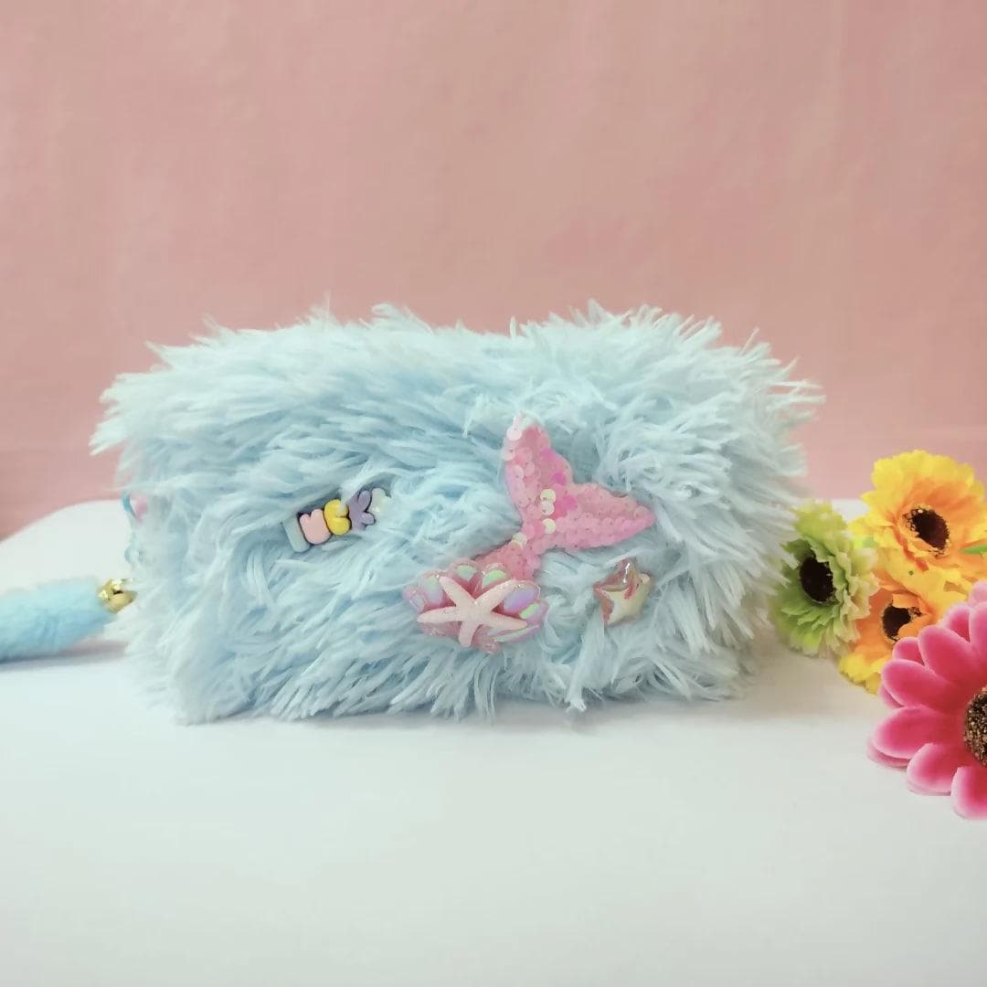 Adorable And Fancy Pouch ( Light Blue ) - HalfPe