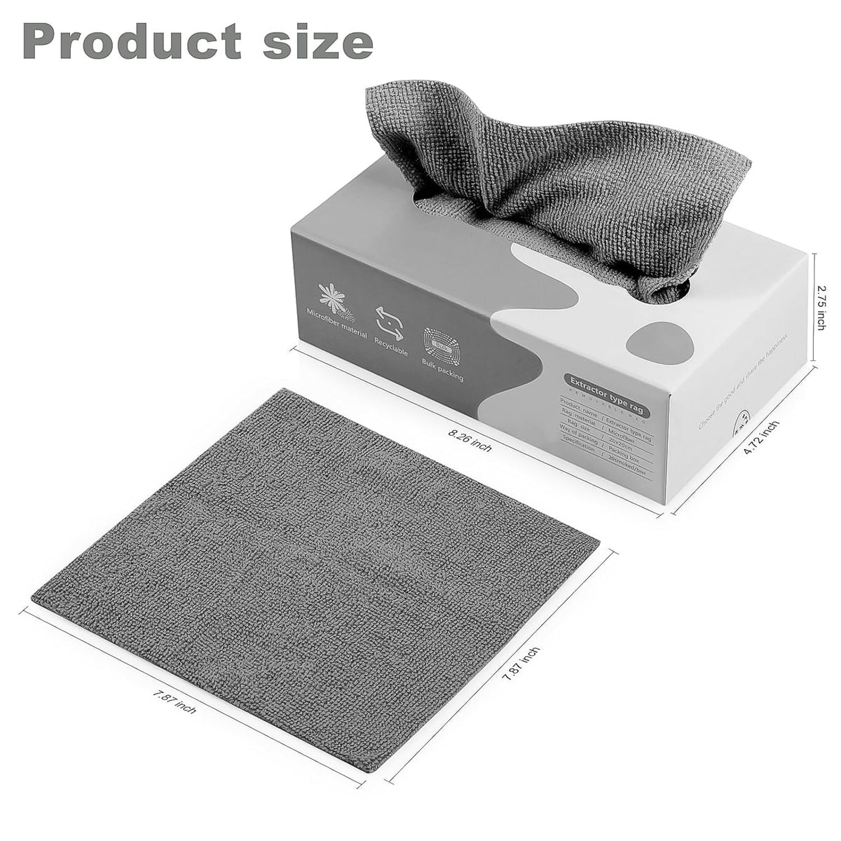 Thickened Magic Wipe Home Kitchen Car Multi-functional Cleaning Rag (20 Pc) HP DD