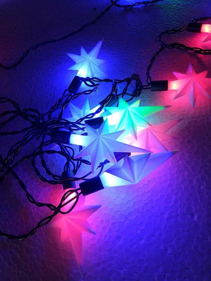 Christmas Sparkle and Shine with this 20-Bulb Tricolor Serial Light (Length: 21 feet )