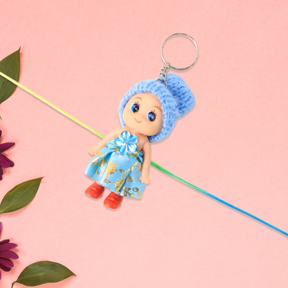 Multifunction Doll Rakhi For Kids  Cute Soft Toy Rakhi With Keychain Use  Decorative Fancy Rakhi Cum Keyring For Boys  Girls
