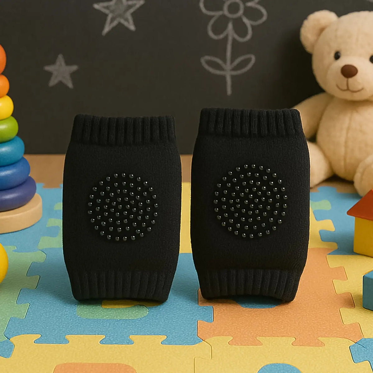 Black Toddler Wool Knit Leg Warmer (Knee Guard) HP DD