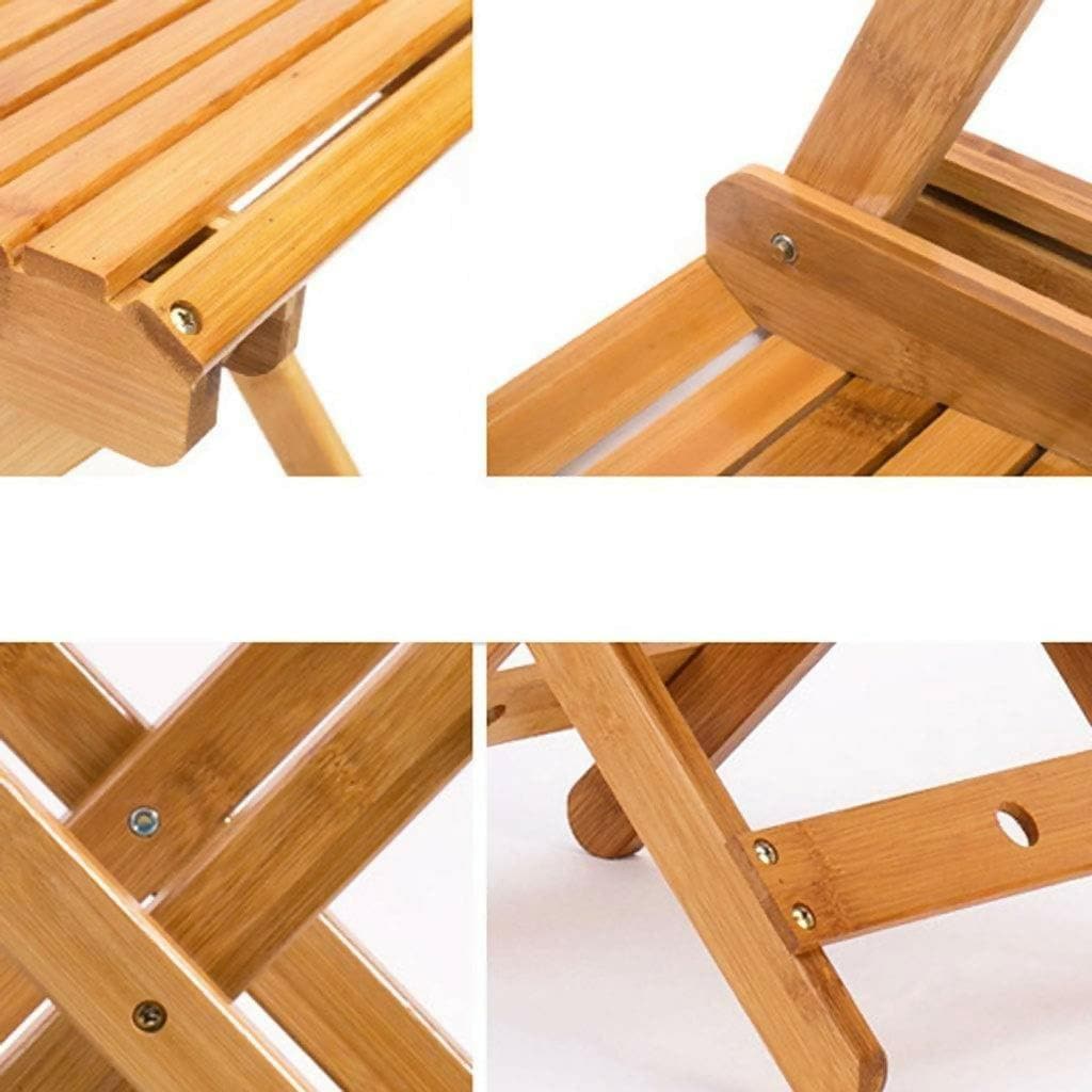 Folding Stool Made of Natural Materials, Household Portable Shower Seat - HalfPe