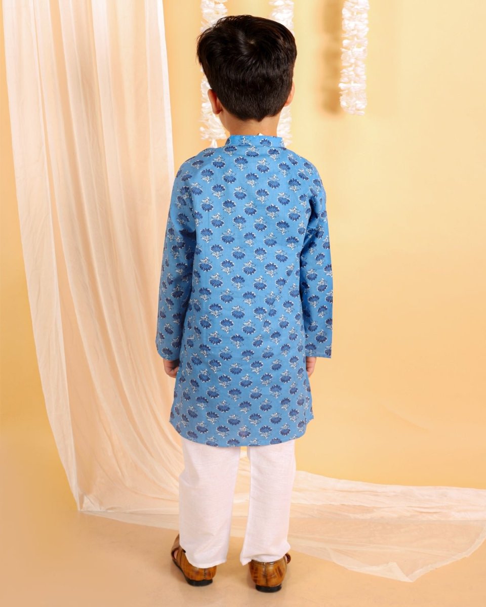 True Blue Boys Kurta Pajama Set - KES-SC-TBB-0-6