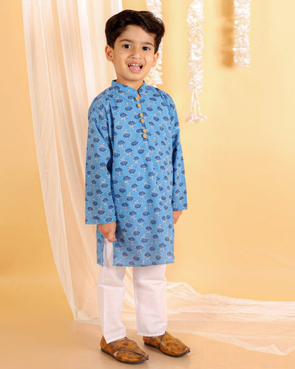 True Blue Boys Kurta Pajama Set - KES-SC-TBB-0-6