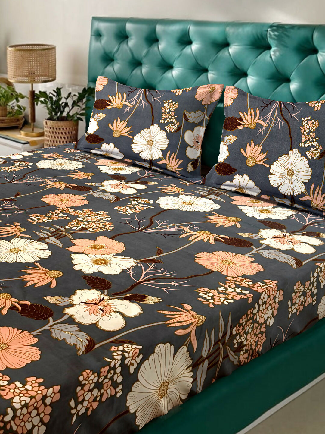 GAURA High-Quality Micro Polyester Double Bedsheet – Lightweight Fabric with Perfect Double Bed Fit (218 x 240 cm) PANCHAJANYA FASHIONS